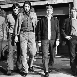 Huddersfield Town Footballer Frank Worthington Print 1970 Huddersfield Town Footballer Frank Worthington Print 1970