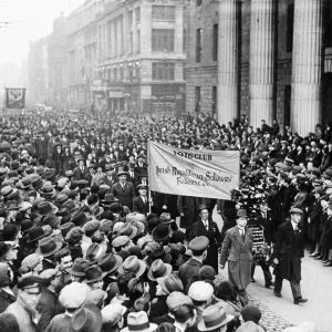 Part of the huge procession which marched through Dublin on the Anniversary of the 1916 Part of the huge procession which marched through Dublin on the Anniversary of the 1916