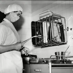 Hull Royal Infirmary - Preparing a trolley of sterilised instruments is one of the less Hull Royal Infirmary - Preparing a trolley of sterilised instruments is one of the less