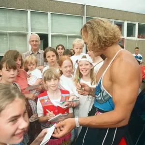 Hunter from Gladiators at the Meadway Sports Centre. 27th July 1995 Hunter from Gladiators at the Meadway Sports Centre. 27th July 1995