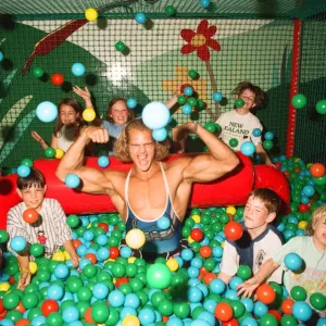 Hunter from Gladiators at the Meadway Sports Centre. 27th July 1995 Hunter from Gladiators at the Meadway Sports Centre. 27th July 1995