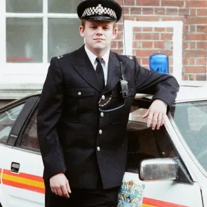 Huw Higginson as PC George Garfield, 12th May 1989 Print