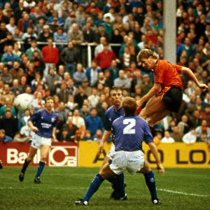 Iain Ferguson scores for Dundee United October 1987 Iain Ferguson Chris Woods