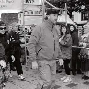 Ian Botham in Caernarfon July 1995 on his walk from Lands end to John O Groats Ian Botham in Caernarfon July 1995 on his walk from Lands end to John O Groats