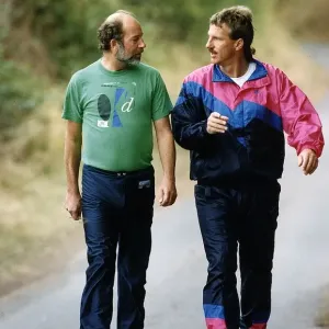 Ian Botham Charity Walk Print with Chris Lander