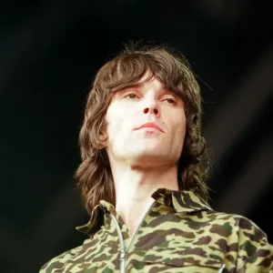 Ian Brown performing, he is the support act at a Catatonia concert at Margam Park Ian Brown performing, he is the support act at a Catatonia concert at Margam Park