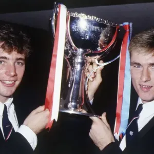 Ian Ferguson & Ally McCoist with trophy November 1988 Ian Ferguson & Ally McCoist with trophy November 1988