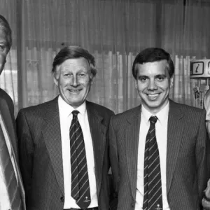 Ian Hargraves and Ken Rogers with Brian Labone and Ron Yeats