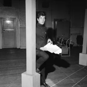 Ian McKellen, actor, pictured in rehearsal in 1968. Ian is reading Ian McKellen, actor, pictured in rehearsal in 1968. Ian is reading