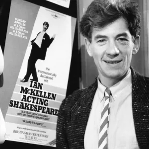 Ian McKellen pictured at The Birmingham Repertory Theatre in 1988 Ian McKellen pictured at The Birmingham Repertory Theatre in 1988