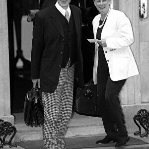 Ian McKellen and wife attending 10 Downing Street July 1997 as guests
