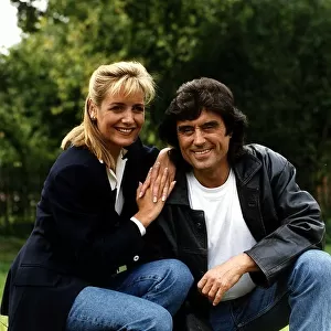 Ian McShane Actor star of the TV series Lovejoy with Caroline Langrishe on location in