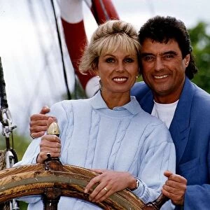 Ian McShane Actor star of the TV series Lovejoy with Joanna Lumley on a Lovejoy set