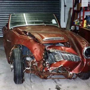 Ian Walker Austin Healey Before Restoration Print (00143)