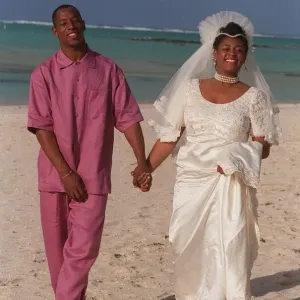 Ian Wright Mauritius Wedding Print July 1993