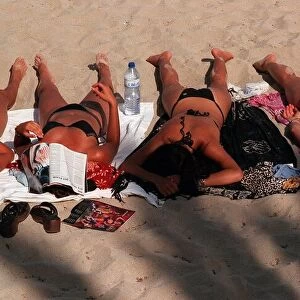 Ibiza nightclub 1999 sunbathers bikini