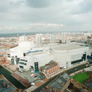The ICC, Birmingham, 22nd March 1991. Construction nearing Completion