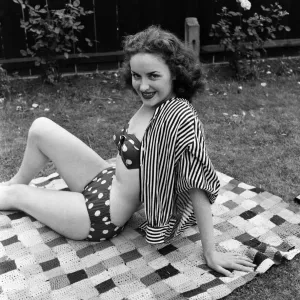 Ice skater, Miss Trudi Nugent, 23 years old. She is currently performing in