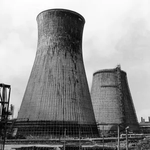 ICI Billingham Cooling Towers Demolition Print 1978