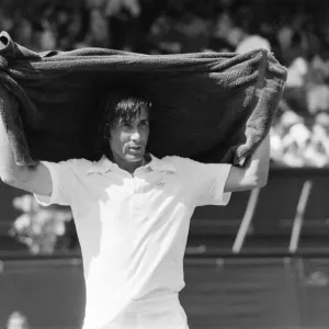 Ilie Nastase at Wimbledon Print, 1976 Ilie Nastase at Wimbledon Print, 1976