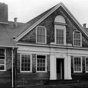 Escuela de Ilmington Road en Weoley Castle, Birmingham. 16 de noviembre de 1934.