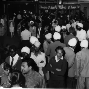 Immigrants at Nairobi Airport, Kenya Print 1968 (00865)