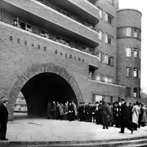 An Imposing Entrance Print, Gerard Gardens Visit 1937 An Imposing Entrance Print, Gerard Gardens Visit 1937
