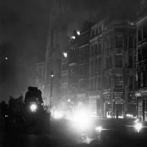 Incendiary bombs seen here dropping on the City of London on the night of 29th December Incendiary bombs seen here dropping on the City of London on the night of 29th December
