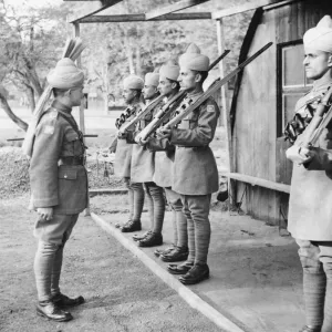 Indian muleteers at a Western Command camp during the Second World War. Circa 1940s Indian muleteers at a Western Command camp during the Second World War. Circa 1940s