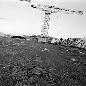 Industry Ship Building Print: Abandoned John Brown Yard
