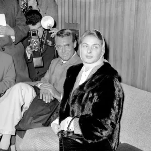 Ingrid Bergman with Cary Grant in London Actress Actor film star Ingrid Bergman with Cary Grant in London Actress Actor film star