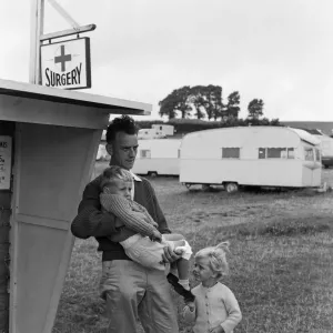 An injured boy at the Doctors Surgery at Sandy Bay Caravan site, near Exmouth, Devon An injured boy at the Doctors Surgery at Sandy Bay Caravan site, near Exmouth, Devon