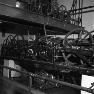 Inside Big Ben clock in London 1949. O19836 - 001 Inside Big Ben clock in London 1949. O19836 - 001