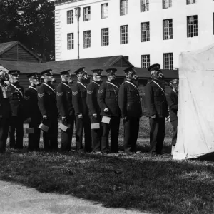 Inspector and sergeants of the Cardiff City police force seen here undertaking the local Inspector and sergeants of the Cardiff City police force seen here undertaking the local