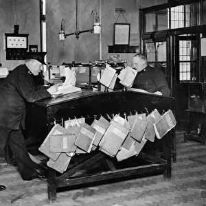 The Inspectors Room at Cannon Row Police Station. May 1929