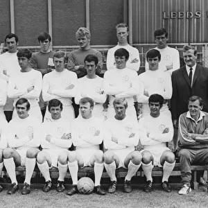 Inter Cities Fairs Cup Finalist, Leeds United. July 1968 Back row L / R: madeley