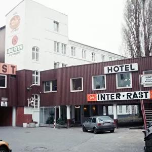 Inter Rast Hotel in red light district of Hamburg, West Germany