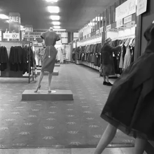 Interior of the Co-Op shop on Oxford Street, London, 6th January 1962 Interior of the Co-Op shop on Oxford Street, London, 6th January 1962