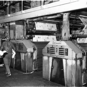 The interior of the machine room at the Daily Express Offices at Fleet Street The interior of the machine room at the Daily Express Offices at Fleet Street