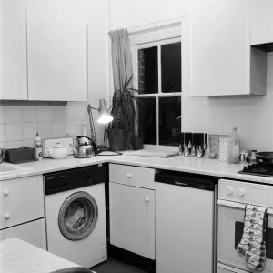 Interior views of accommodation in Clapham, London. Pictured, views of the kitchen