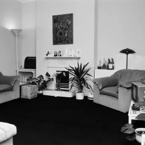 Interior views of accommodation in Clapham, London. Pictured, views of the lounge