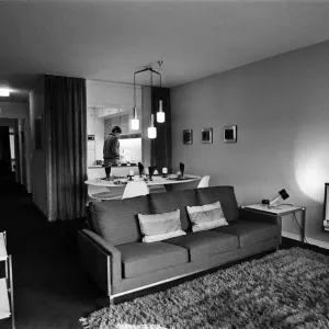 Interior Views of Barbican Flats Print, City of London 1968 Interior Views of Barbican Flats Print, City of London 1968