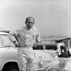 International 200 at Aintree motor circuit. Stirling Moss. 22nd April 1961