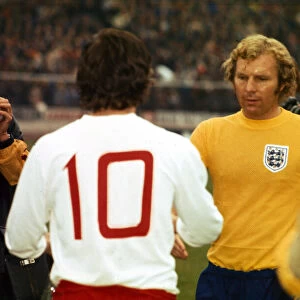International Football World cup Qualifer Poland v England 0 in Chorzow June 1973