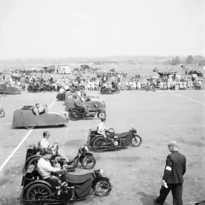 Print of Invalid Tricycle Association rally at Hendon in July 1952