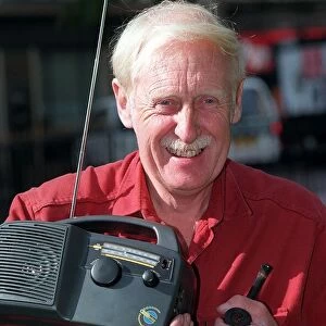 Inventor Trevor Baylis with his clockwork radio 1997