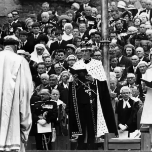 The Investiture of Prince Charles at Caernarfon Castle. Caernarfon, Wales. 1st July 1969
