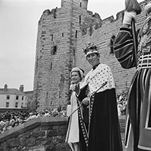 The Investiture of Prince Charles at Caernarfon Castle. Caernarfon, Wales. 1st July 1969