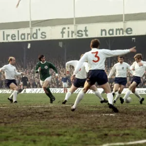 Ireland v England British Home Championship Match Print 1969