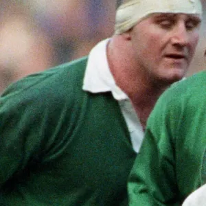 Irelands Gary Halpin seen here in action against England at Twickenham during the 1992 Irelands Gary Halpin seen here in action against England at Twickenham during the 1992